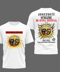 Sublime Me Gusta Festival 2026 Shirt Sun Face Graphic Band Tee