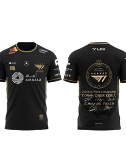 T1 6 Time League of Legends World Champions T-Shirt