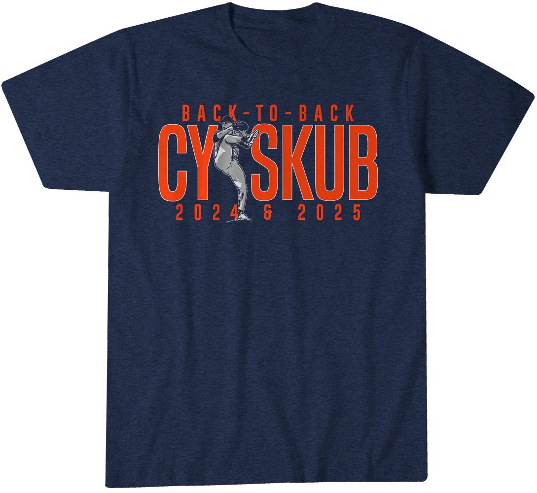 Tarik Skubal Cy Skub Back-to-Back T-Shirt Tarik Skubal Cy Skub Back-to-Back T-Shirt