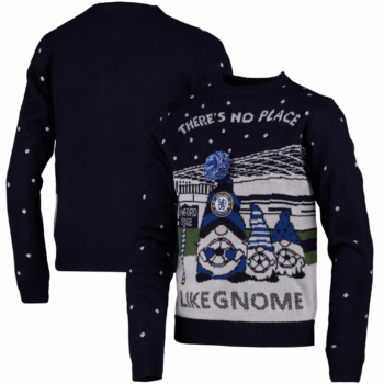 There's No Place Like Gnome Chelsea Football Club Ugly Sweater