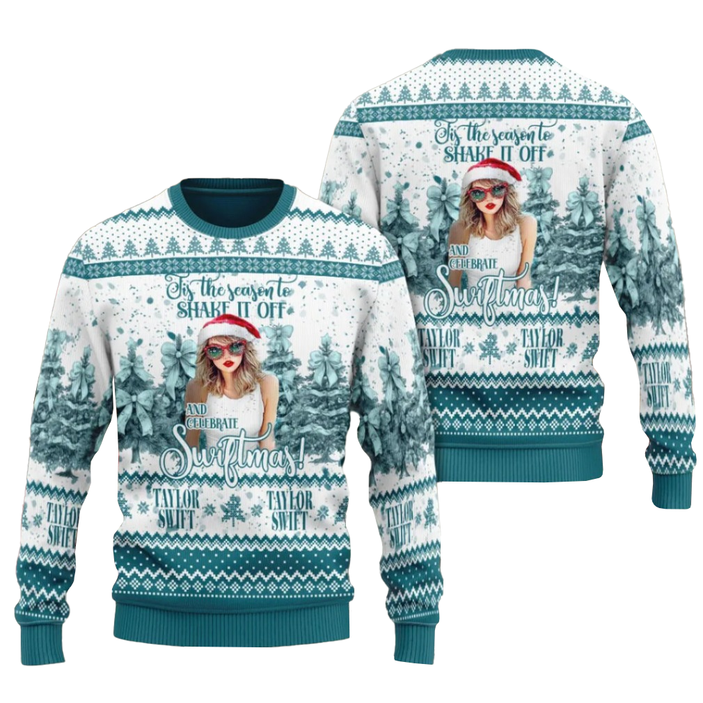 Tis The Season Shake It Off Swiftmas Ugly Sweater 2025 Tis The Season Shake It Off Swiftmas Ugly Sweater 2025
