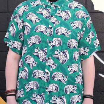 Trash Wheel Family (Teal) / Hawaiian Shirt