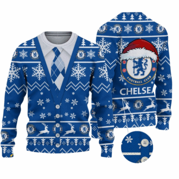 Tuxedo Chelsea Ugly Christmas Sweater 2025
