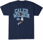 UNC Basketball Caleb Wilson Name Pose T-Shirt