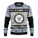 US Navy 250th Years USA Ugly Christmas Sweater 1 US Navy 250th Years USA Ugly Christmas Sweater