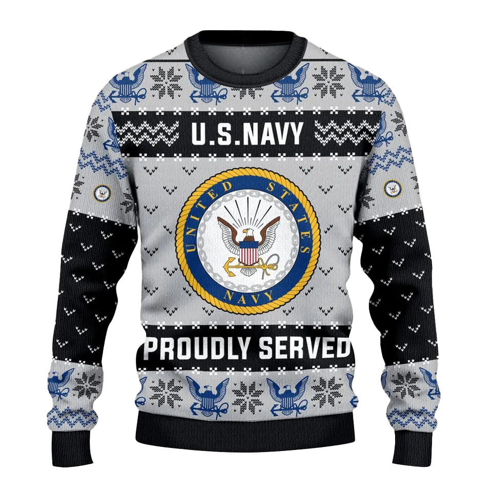 US Navy 250th Years USA Ugly Christmas Sweater US Navy 250th Years USA Ugly Christmas Sweater
