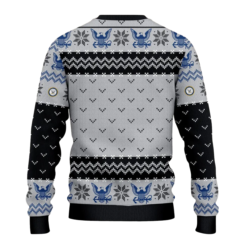 US Navy 250th Years USA Ugly Christmas Sweater
