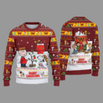 Washington Commanders 2025 Snoopy Ugly Christmas Sweater