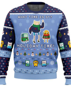 What Time Is It Adventure Time Christmas Time Ugly Christmas Sweater