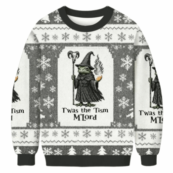 Witch Frog Twas The Tism Mlord 2025 Christmas Ugly Sweater
