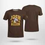 Wyoming Cowboys Josh Allen Number 17 Hoodie Brown