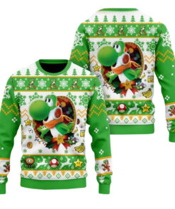 Yoshi Super Mario Ugly Christmas Sweater 2025