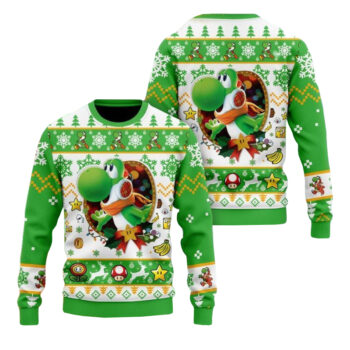 Yoshi Super Mario Ugly Christmas Sweater 2025