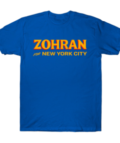 Zohran For New York City Blue T-Shirt