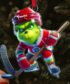 Personalized Gifts For Ice Hockey Lovers Christmas Ornament