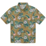 Anaheim Ducks Hawaiian Shirt - Flamingo and Hibiscus