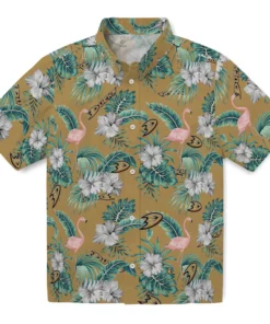 Anaheim Ducks Hawaiian Shirt - Flamingo and Hibiscus