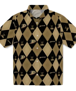 Anaheim Ducks Hawaiian Shirt - Golfing Plaid