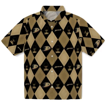 Anaheim Ducks Hawaiian Shirt - Golfing Plaid