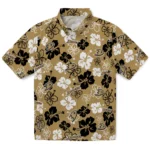 Anaheim Ducks Hawaiian Shirt - Hibiscus Flower Design