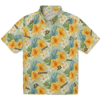 Anaheim Ducks Hawaiian Shirt - Hibiscus Mood
