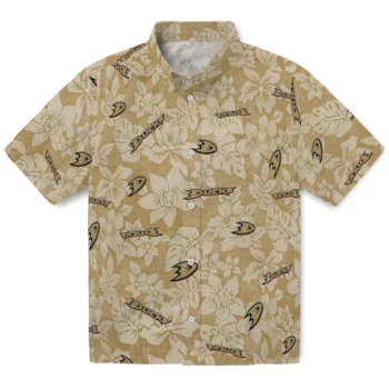 Anaheim Ducks Hawaiian Shirt - Hibiscus Oasis