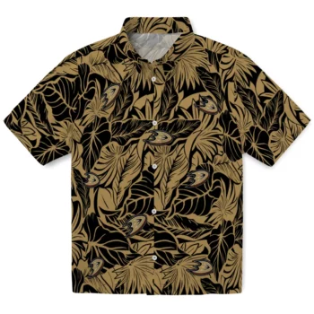 Anaheim Ducks Hawaiian Shirt - Monstera Layer