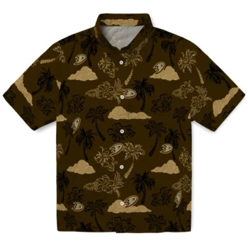Anaheim Ducks Hawaiian Shirt - Palm And Clouds