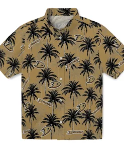Anaheim Ducks Hawaiian Shirt - Palm Tree Motif