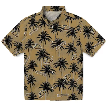 Anaheim Ducks Hawaiian Shirt - Palm Tree Motif