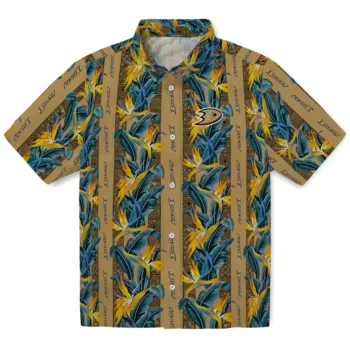 Anaheim Ducks Hawaiian Shirt - Paradise Vines