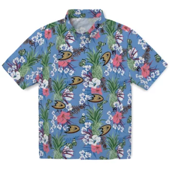 Anaheim Ducks Hawaiian Shirt - Pineapple Bouquet