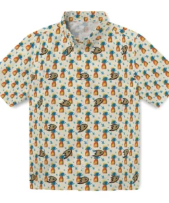 Anaheim Ducks Hawaiian Shirt - Pineapple Delight