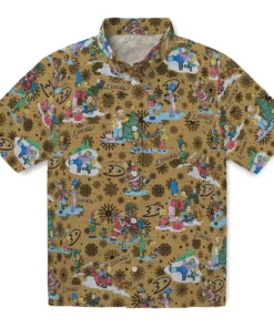 Anaheim Ducks Hawaiian Shirt - Simpsons Christmas
