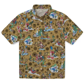 Anaheim Ducks Hawaiian Shirt - Simpsons Christmas