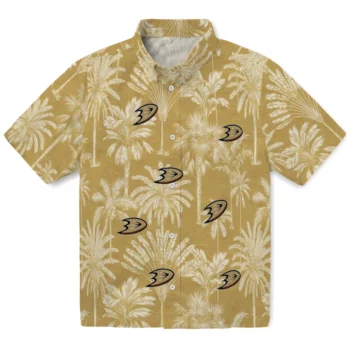 Anaheim Ducks Hawaiian Shirt - Vintage Palm Tree