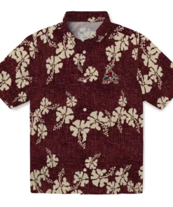 Arizona Coyotes Hawaiian Shirt - 50th State Flower