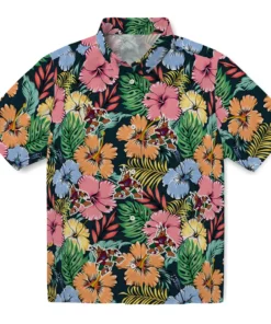 Arizona Coyotes Hawaiian Shirt - Brilliant Hibiscus Garden
