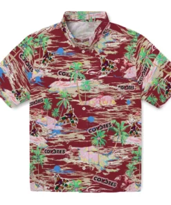 Arizona Coyotes Hawaiian Shirt - Hawaii Island