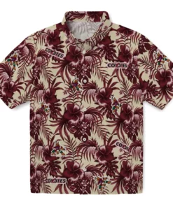 Arizona Coyotes Hawaiian Shirt - Hibiscus Exotic