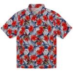 Arizona Coyotes Hawaiian Shirt - Hibiscus Fiesta