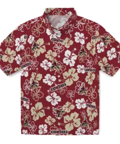 Arizona Coyotes Hawaiian Shirt - Hibiscus Flower Design