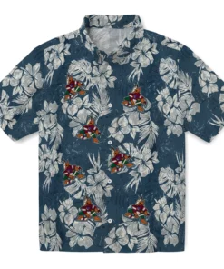 Arizona Coyotes Hawaiian Shirt - Hibiscus Flowers