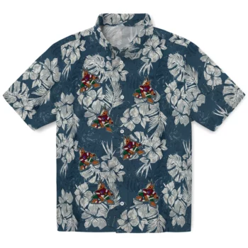 Arizona Coyotes Hawaiian Shirt - Hibiscus Flowers