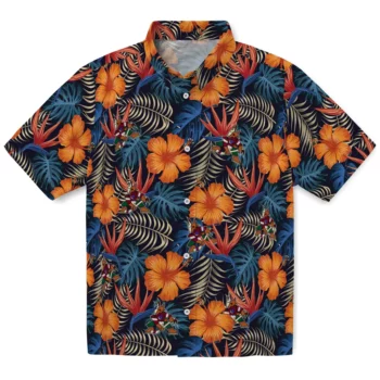 Arizona Coyotes Hawaiian Shirt - Hibiscus Foliage