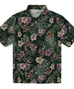 Arizona Coyotes Hawaiian Shirt - Hibiscus Leaves Pattern