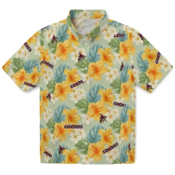 Arizona Coyotes Hawaiian Shirt - Hibiscus Mood