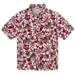 Arizona Coyotes Hawaiian Shirt - Hibiscus Motif