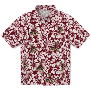 Arizona Coyotes Hawaiian Shirt - Hibiscus Motif