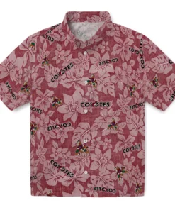 Arizona Coyotes Hawaiian Shirt - Hibiscus Oasis
